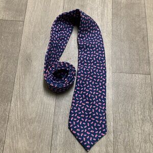 Mens Vineyard Vines All Over‎ Whale Print Silk Casual Dress Tie